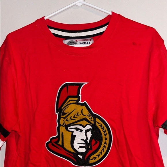 Red Graphic Ottawa Sens Hockey Tee - Picture 8 of 9